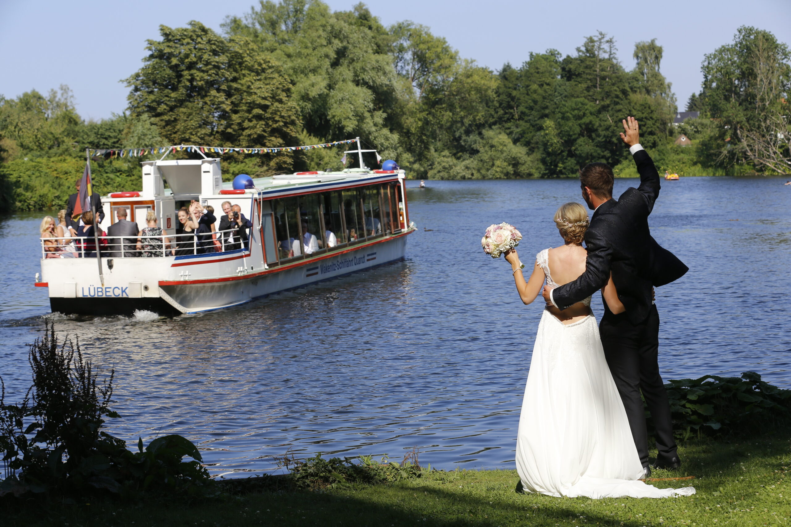 Wakenitz Schifffahrt Lübeck Hochzeit
